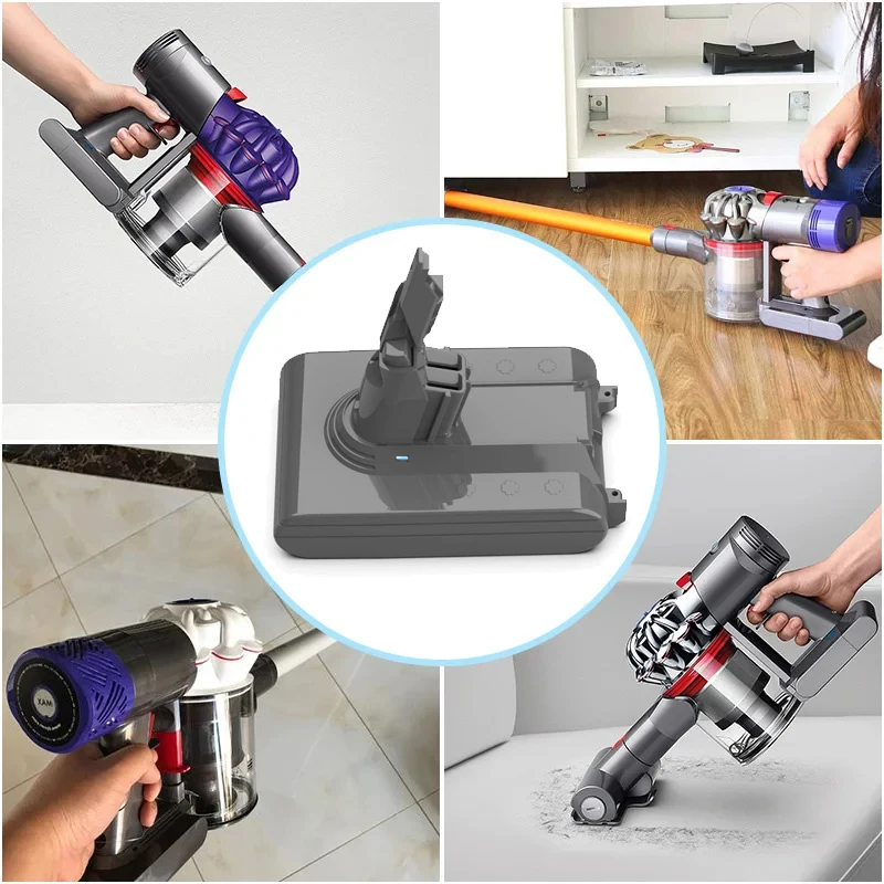 SV11 21.6 فولت 5000mAh/4000mAh بطاريّة ليثيوم قابلة لإعادة الشحن لديسون SV11 V7 منفوش V7 الحيوان V7 الزناد مكنسة كهربائية