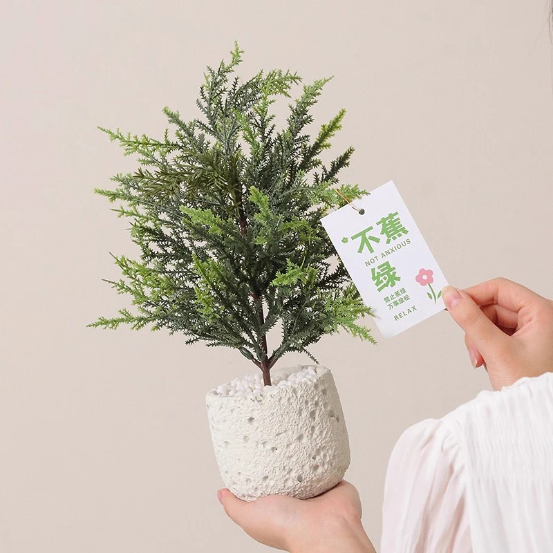 

Скандинавский свежий стиль, искусственные зеленые растения, украшение для дома, офиса, стола, искусственный цветок, орнамент в горшке