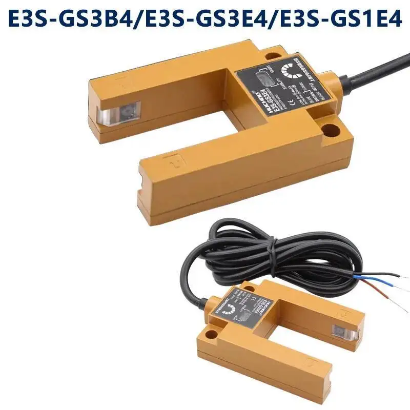 U-shaped Groove Photoelectric Switch E3S-GS3E4 E3S-GS3B4 GS30 E3S-GS1E4 Three Wire NPN PNP Universal