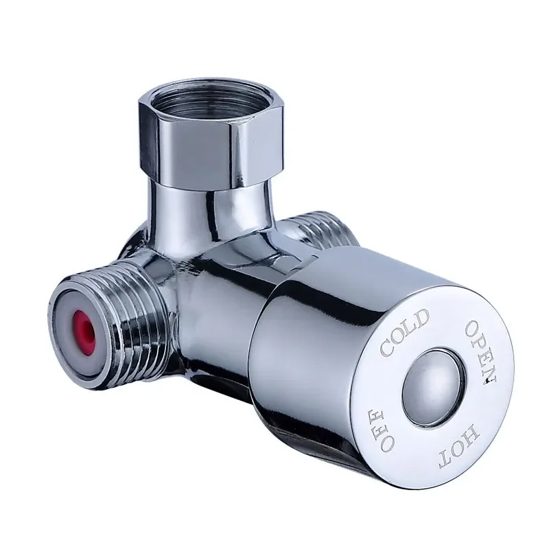 G1/2 Hot Cold Water Mixing Valve Thermostatic Mixer Adjustable Tap Water Temperature Control Valve for Bathroom Shower Head Tap