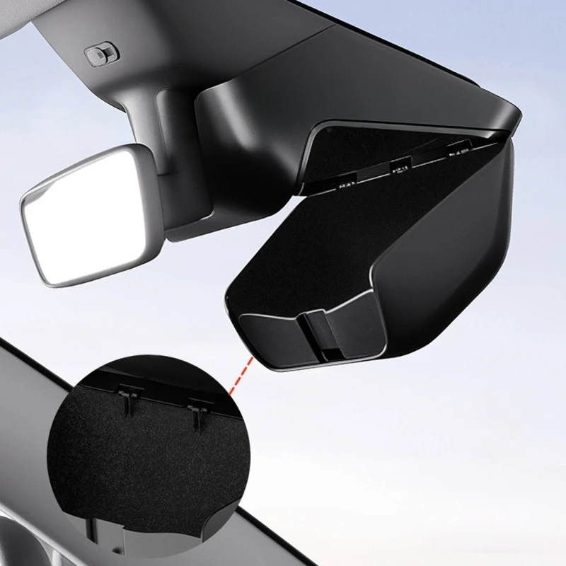 For Tesla Model Y/YL juniper 2025-2026 Car Glasses Case Snglasses Holder Internal Flocking Rearview Glasses Storage Box