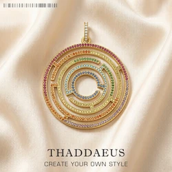 Pendants Maze Colourful Stones Autumn Jewelry Symbolises Life 925 Sterling Silver Gift For Women