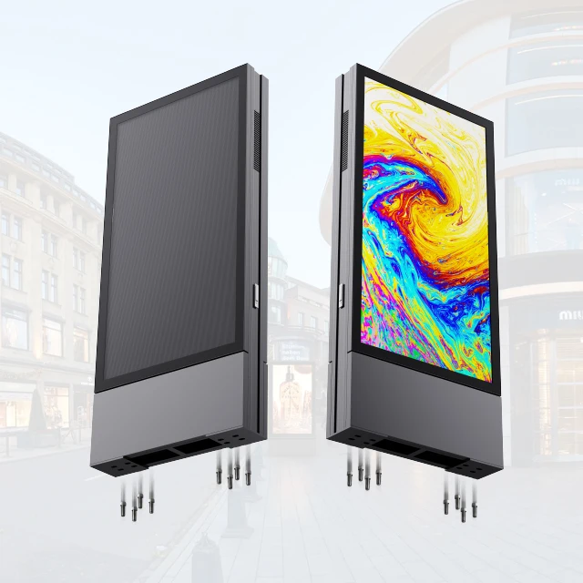 

Напольная подставка нового дизайна, двухсторонний дисплей, наружные цифровые рекламные экраны