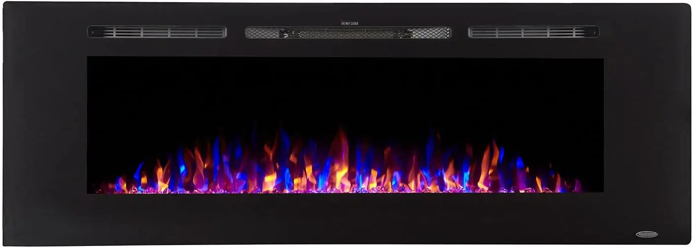 -The   60 Inch Wide-in Wall Recessed-30 Realistic Ember Color/Flame Options-1500W