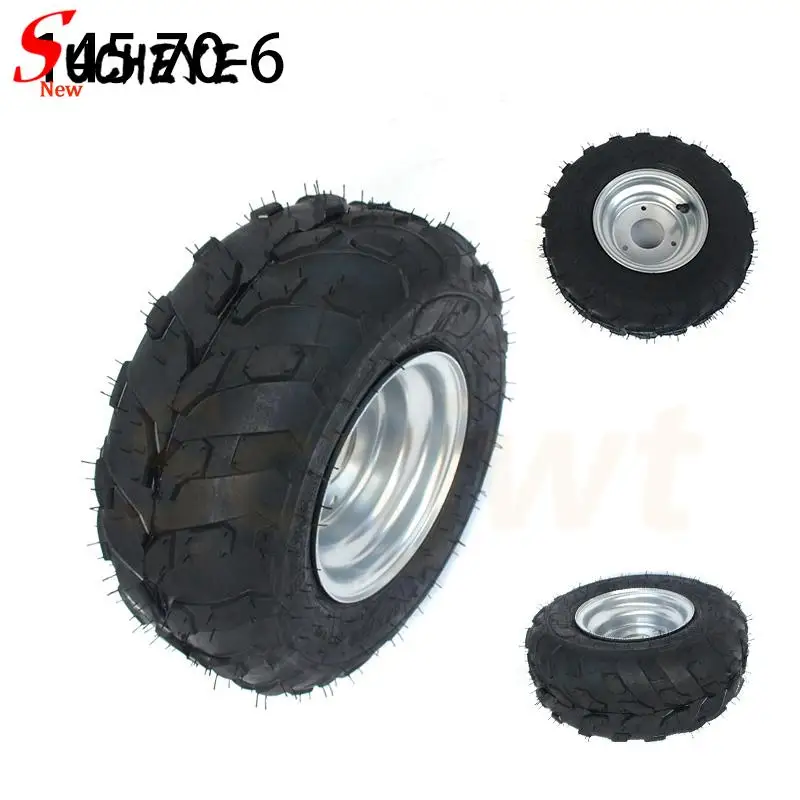 Good Quality 6 Inch ATV Wheels 145/70-6 Tire Tyre for 6 Inch Iron Wheel Rims Fits Go Kart Buggie Atv Quad