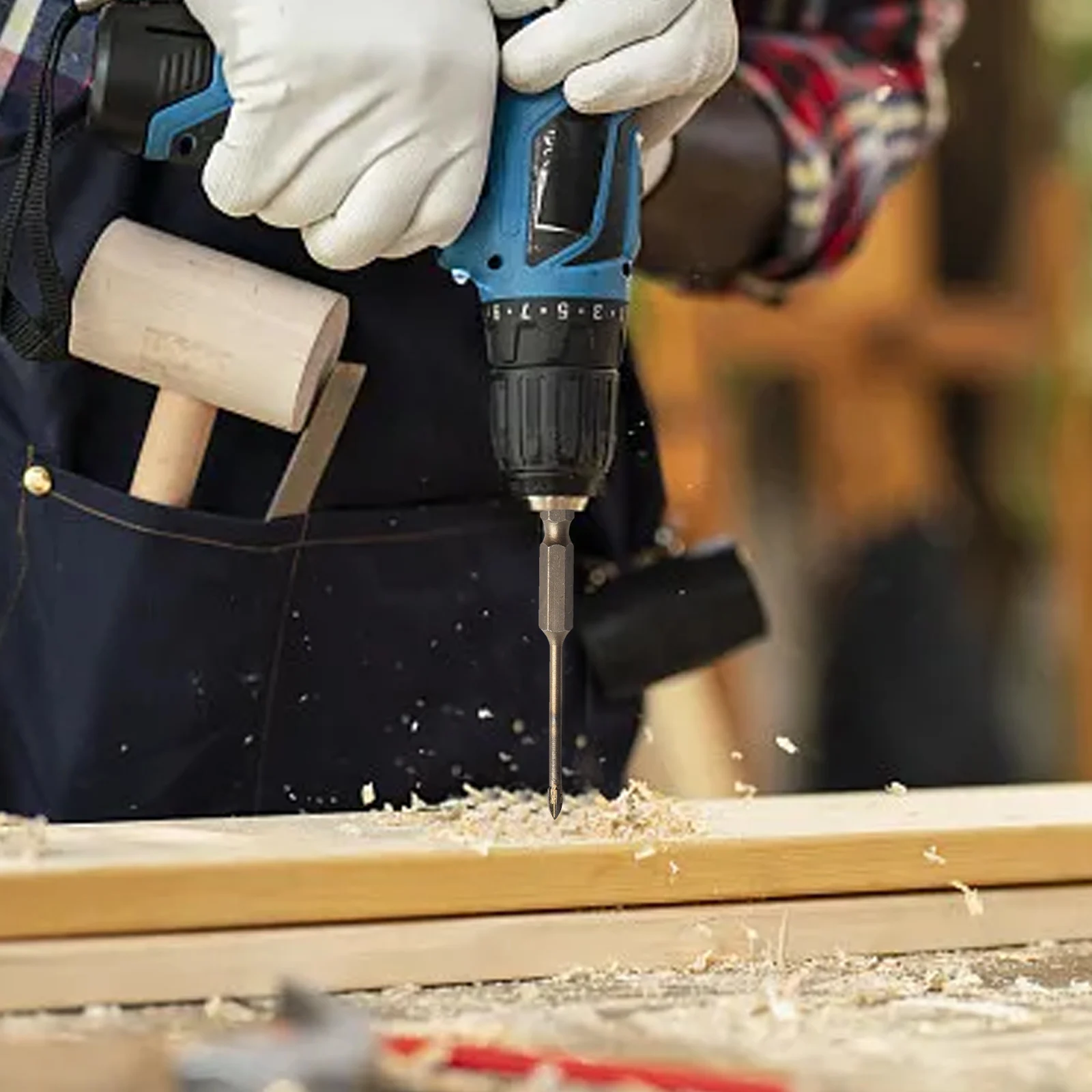 Burning Prevention Construction Projects Triangle Hole Opener Hex Tile Drill Mixing Mud Porcelain Bricks Stable And Powerful