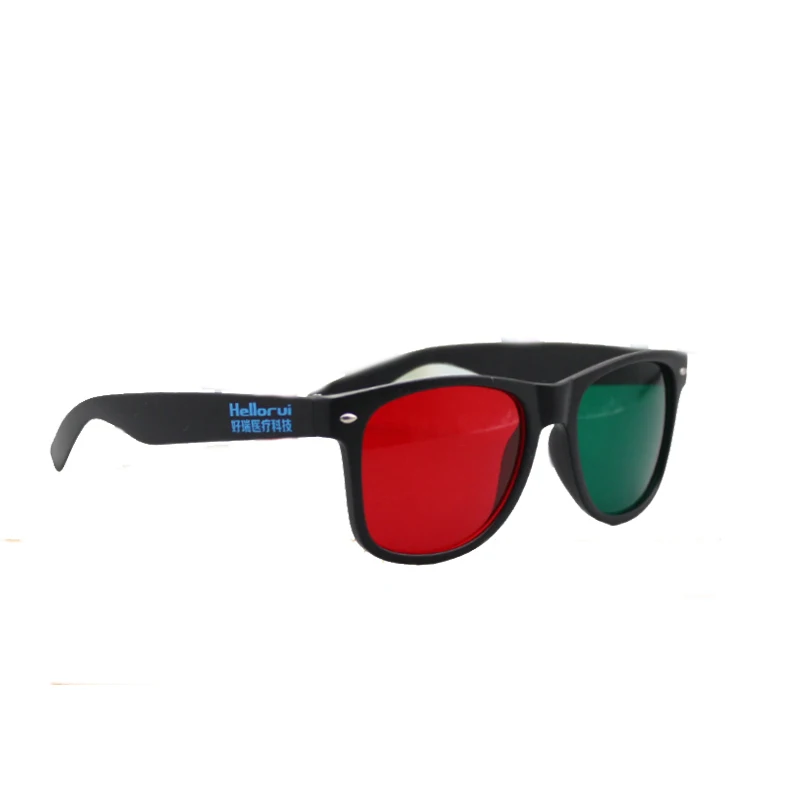 Red/Green Clip-On Training Glasses Orthoptic Vision Therapy Tool for Suppression & Binocular Training