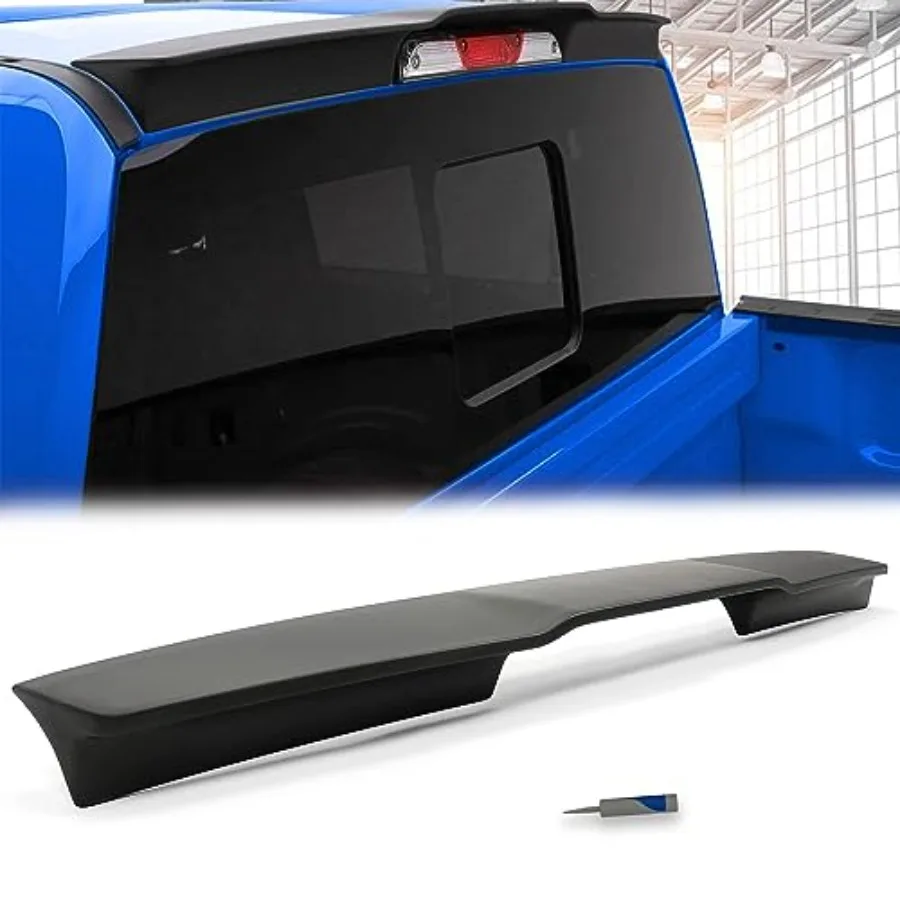 

Задний спойлер на крышу кабины для пикапа Ford F150 Gen 2 Raptor 2015-2020 годов, черный, с отделкой под карбон, аэродинамический дизайн, прочный.
