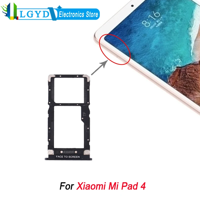 SIM Card Tray For Xiaomi Mi Pad 4 Tablet SIM + Micro SD Card Tray Replacement Part