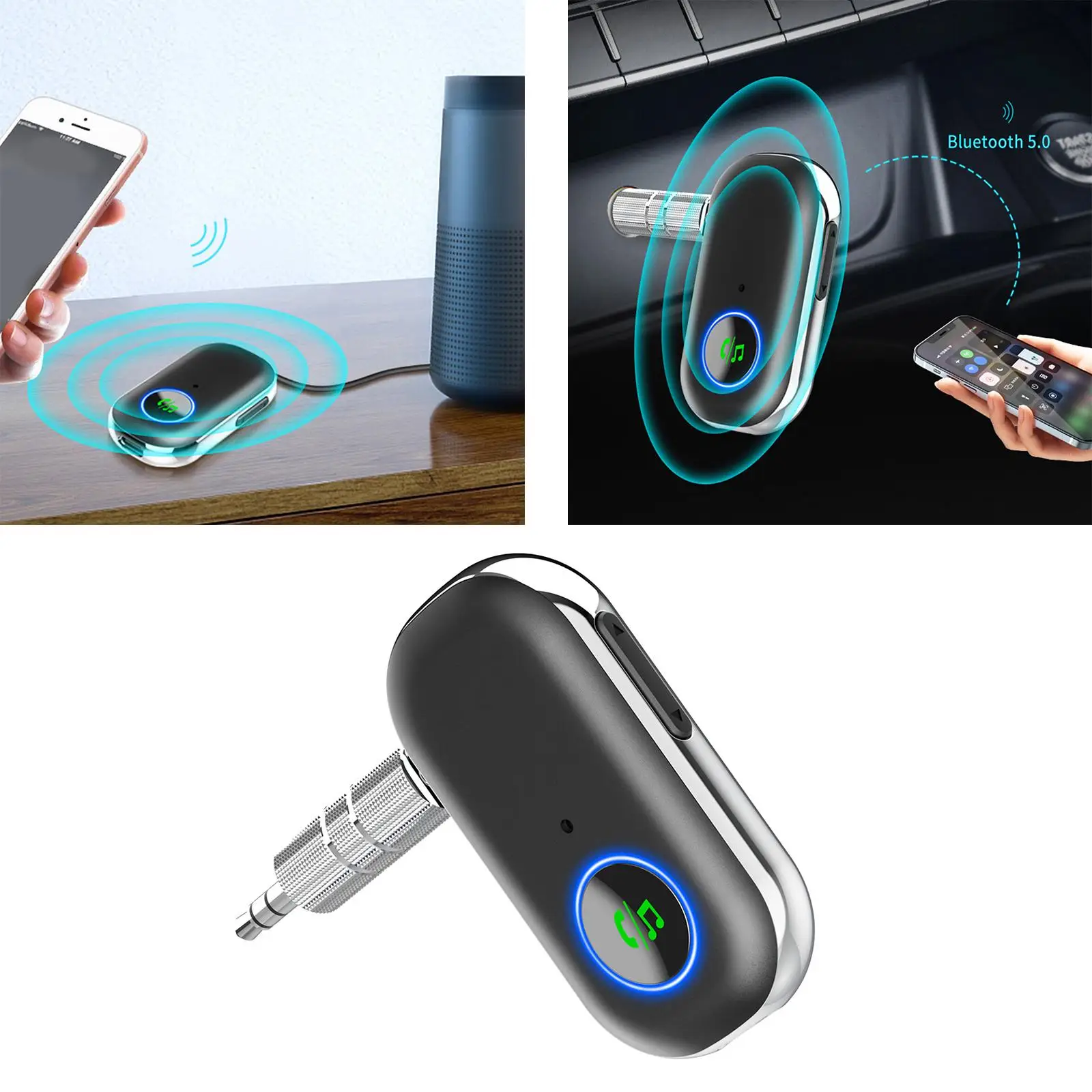 Bluetooth 5.0 Receiver for Car Portable Bluetooth Car Adapter Bluetooth Music