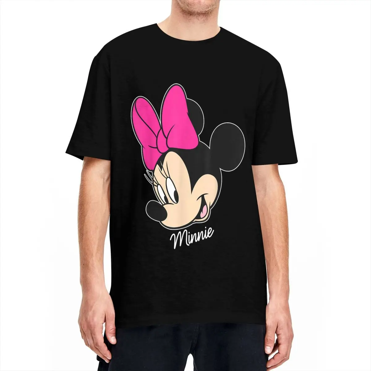 Mickey And Friends T Shirts for Men Women Cotton Hipster T-Shirts Minnie Mouse Tee Shirt Short Sleeve Tops Birthday Present