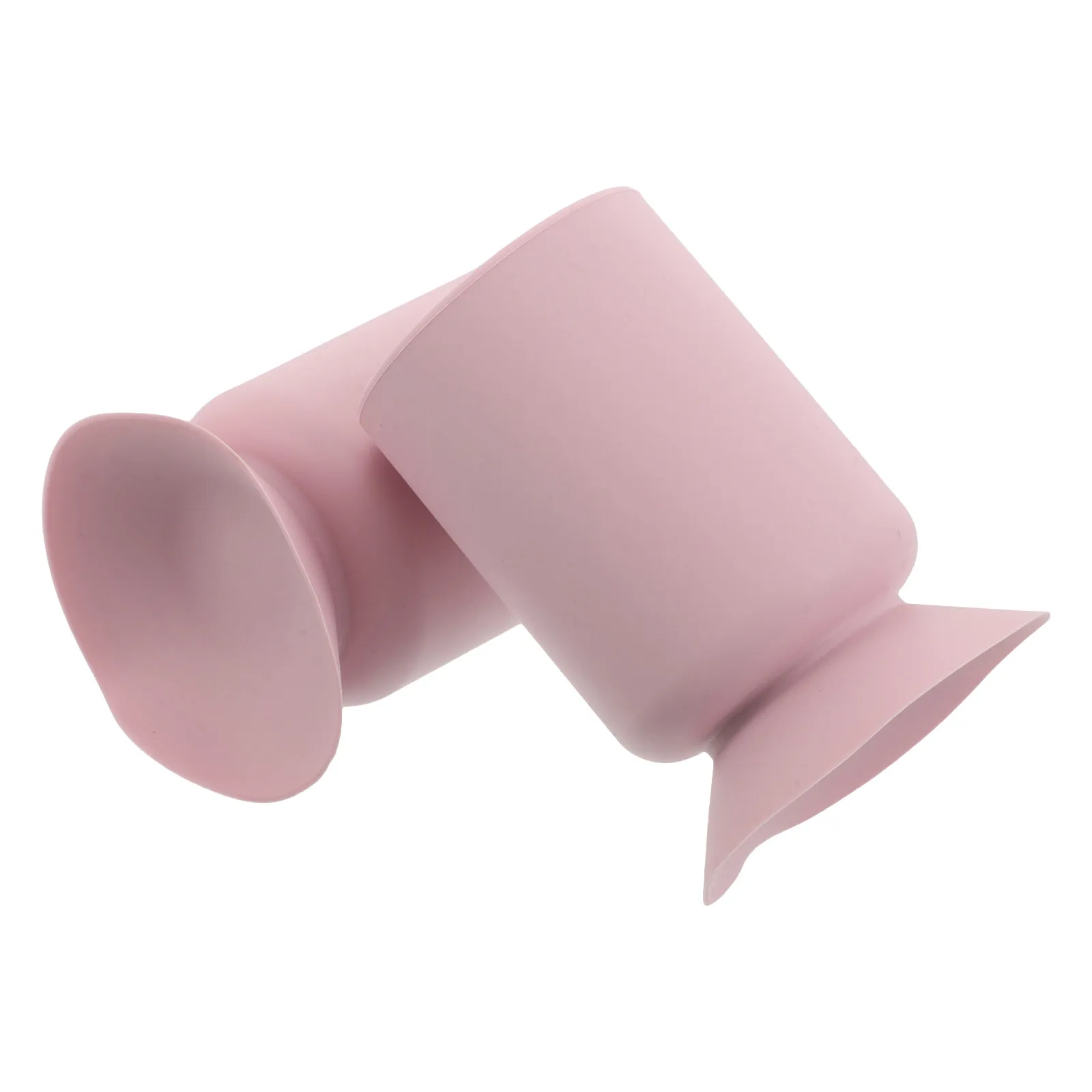 2Pcs Silicone Suction Cup Makeup Brush Holder Non Slip Pen Organizer Cup for Desk Vanity Stationery Storage Makeup Table Office