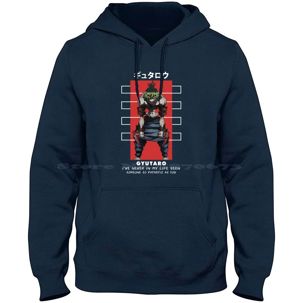 Gyutaro 100% Pure Cotton Hoodie Tshirt Demon Gyutaro Gyutaro Hope Anime Japane Cute Gyutaro Demon Nezuko Full Demon Gyutaro