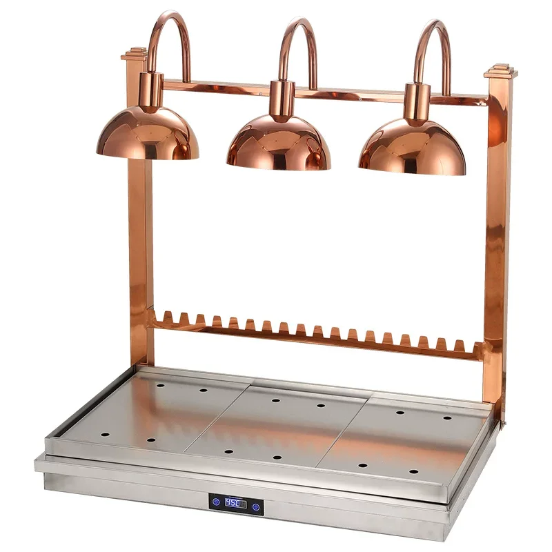 

Commercial Stainless Steel Triple Head Digital Control Electric Buffet Hot Pot Food Heat Tray Barbecue Warmer 275W