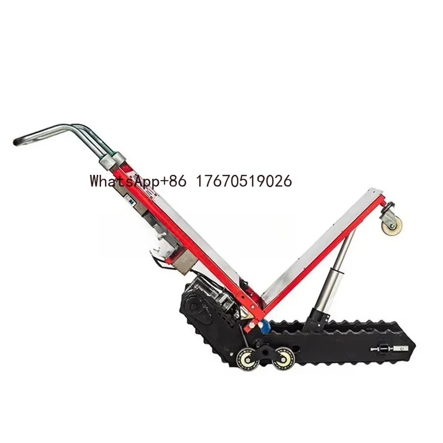Tracked Tank Electric Stair Climbing Vehicle 400KG Cargo Mute Handling Cart Crawler-type Up and Down Stair Climber Hand Trolley
