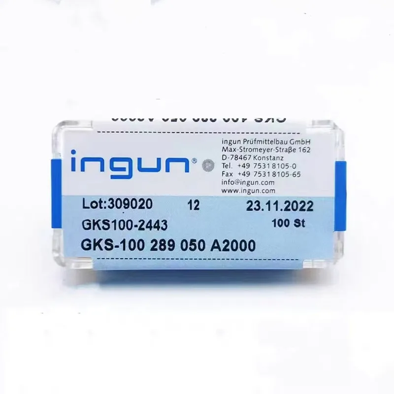 Imagem -05 - Ingun-mola Teste Pin 100 Pcs Box Agulha de Aço Britânico Gks100 289 050 A2000 A3000 136 mm Mola