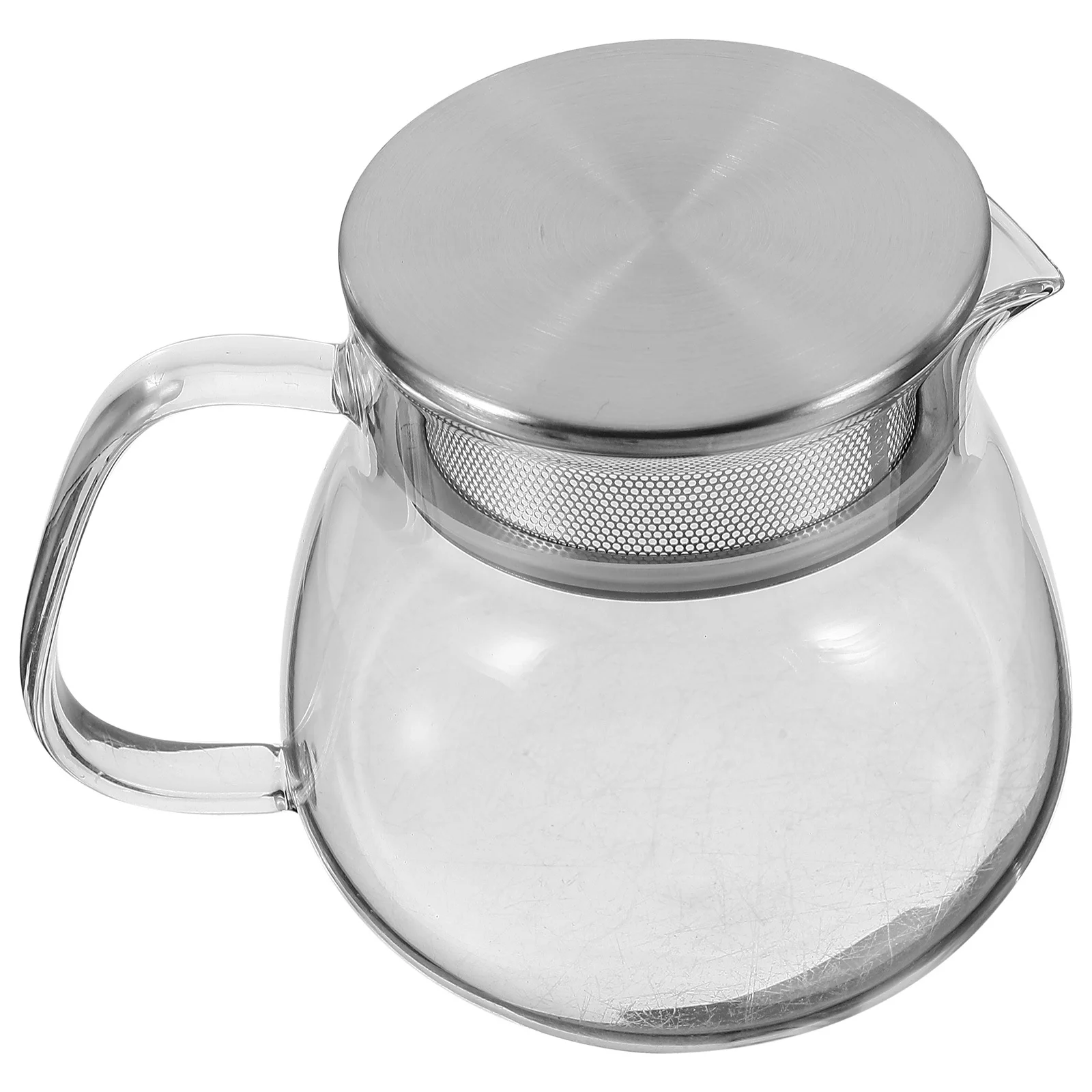 

1Set 500Ml Glass Tea Pot with Infuser Handheld Tea Kettle for Home Office Thermal Shock Resistant Scratchproof Shatterproof