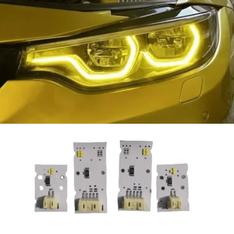 

Yellow Angel Eye LED DRL Boards For BMW M3 M4 G22 G23 G26 G80 G82 G83 430i M440i 2016-2020 Laser Headlight Daytime Running Light