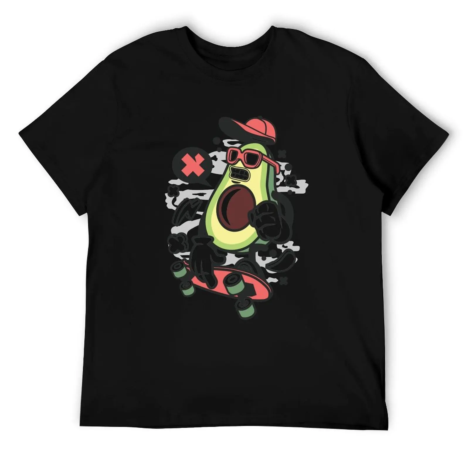 

Avocado Skater T-Shirt cotton tshirt 100% anime t shirts oversize T-Shirt