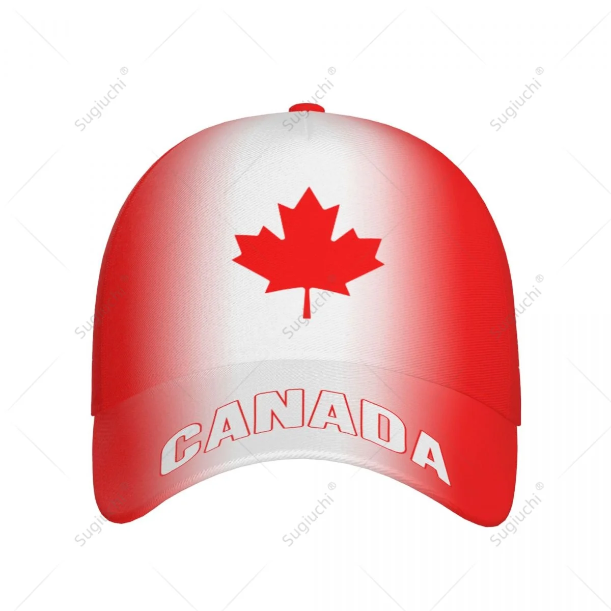 Unisex Baseball Cap Hat Canada Flag Gradient Color 3D Printing for Tennis Outdoor Bike Bicycle Golf Baseball Sports Fans