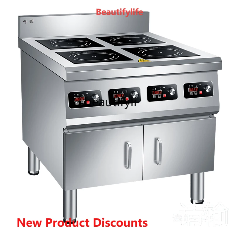 

A61 Commercial High-Power Multi-Head Potfurnace Claypot Rice Dascillidae M Wire Electric Pottery Four-Head Kitchen Special Equip