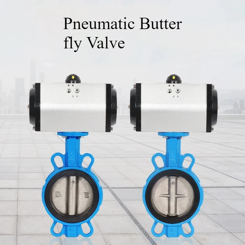 

Пневматический дроссельный клапан D671X-16Q вафельного типа из нержавеющей стали DN50-200 для промышленных труб, очистки воды