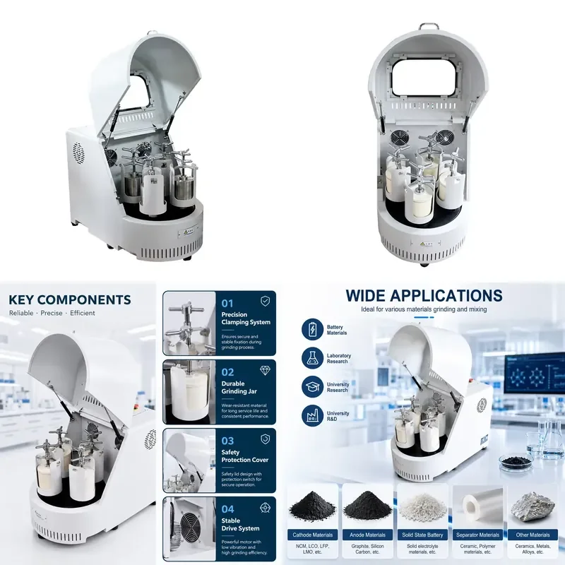 1L-5L Laboratory Vertical Planetary Ball Mill for Grinding Industrial Ceramics
