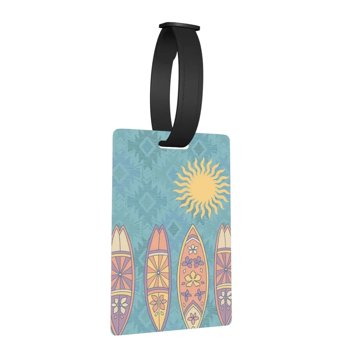 

Sunset Surfboards Luggage Tags Suitcase Accessories Travel Cute Baggage Boarding Tag Label Holder ID Name Address