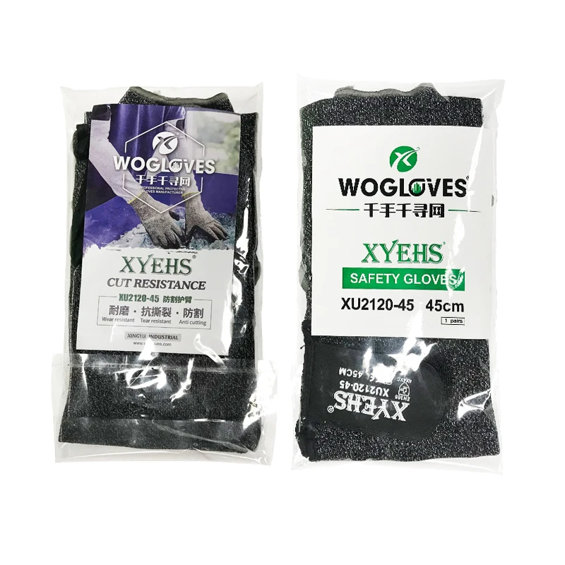 XYEHS-corte resistente mangas braço com furo polegar, guarda proteção para jardinagem, soldagem, bitting, Pet Grooming, 18 "mangas, nível 5