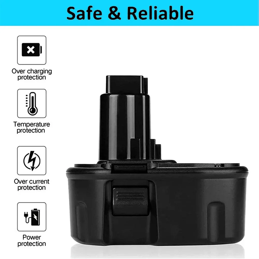 14.4 فولت ديوالت Ni-MH استبدال البطارية 6800/9800 مللي أمبير ل 14.4 فولت DC9091 DC9094 DW9091 DE9091 DE9092 14.4 فولت أدوات كهربائية لاسلكية #6