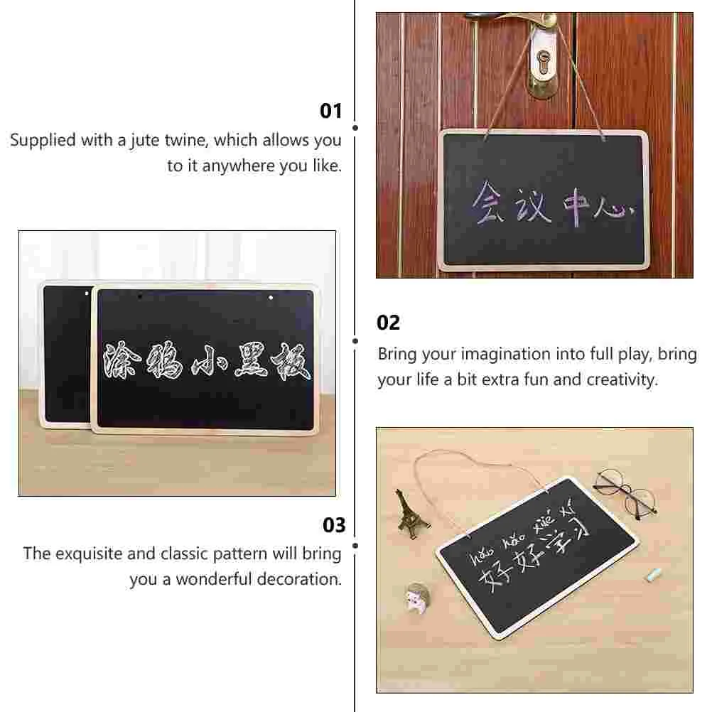 4/8/12PCS Mini Chalkboards Hanging Blackboard Double Sided Chalkboard Wedding Party Table Number Place Tag Message Board