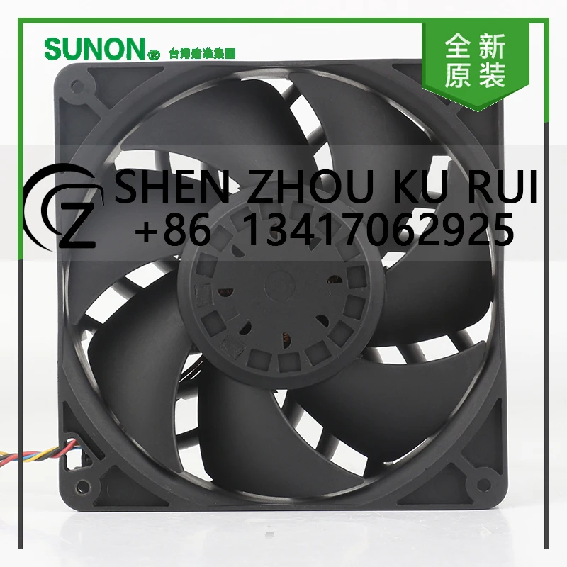 New Sunon 5V 24V 48V DC12V 51.60W AC EC 14038 140X140X38MM 14CM High air volume violent four-wire PFE0381BX-Q04C-S99 cooling fan