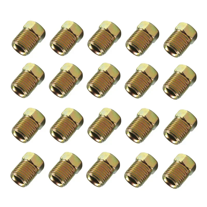 20Pcs Car Brake Line Fitting Nuts Set For 3/16\