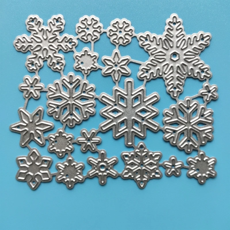 Winter Snowflakes Metal Cutting Dies Stencil DIY Scrapbooking Album Paper Card Template Mold Embossing Craft