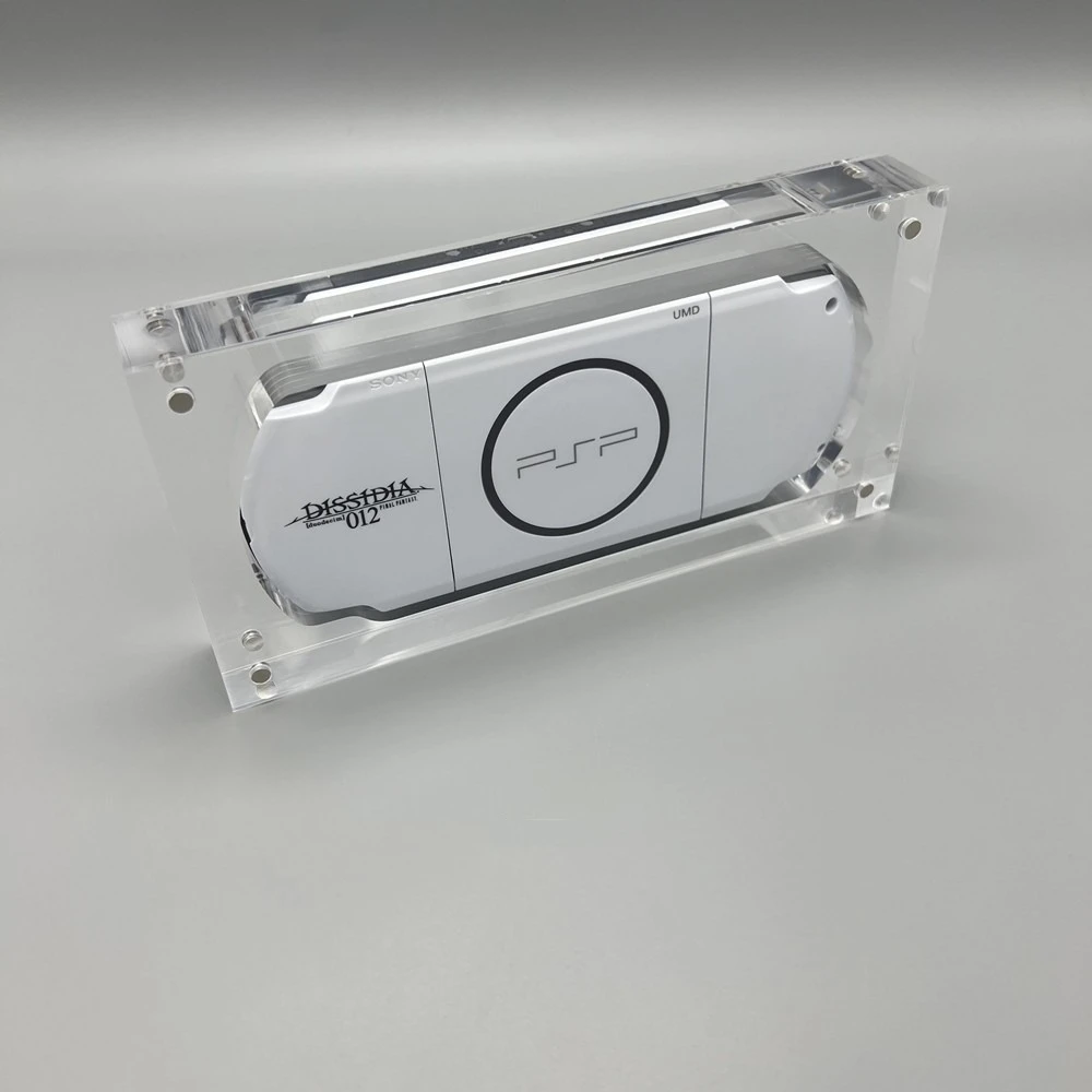لسوني بلاي ستيشن المحمولة/PSP2000 صناديق شفافة عالية الجودة فائقة الوضوح مجموعة أكريليك عرض صندوق واقي