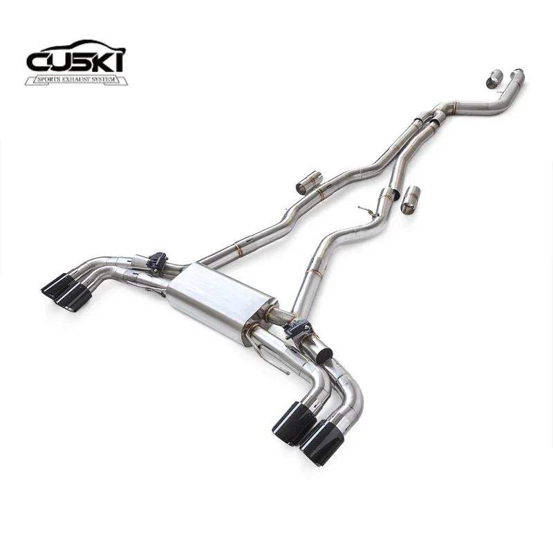 

Высокопроизводительный клапан из нержавеющей стали 304, задняя выхлопная труба Cat, подходит для BMW M340/M340i 3.0T 2019-2023, автомобильный выхлоп