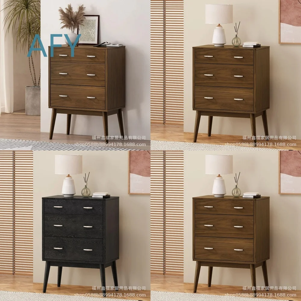 New Custom Wooden Dresser for Mid Century Modern Home Decor 3 Drawer Chest of Drawers Living Room Bedroom Storage Furniture