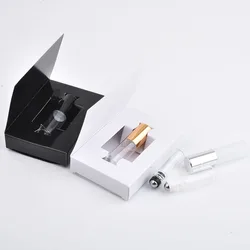 20pcs/lot 3ml Transparent Glass Roll On Bottle Roller Essential Oil Bottles Thin Glass Sample Vials with Steel Ball