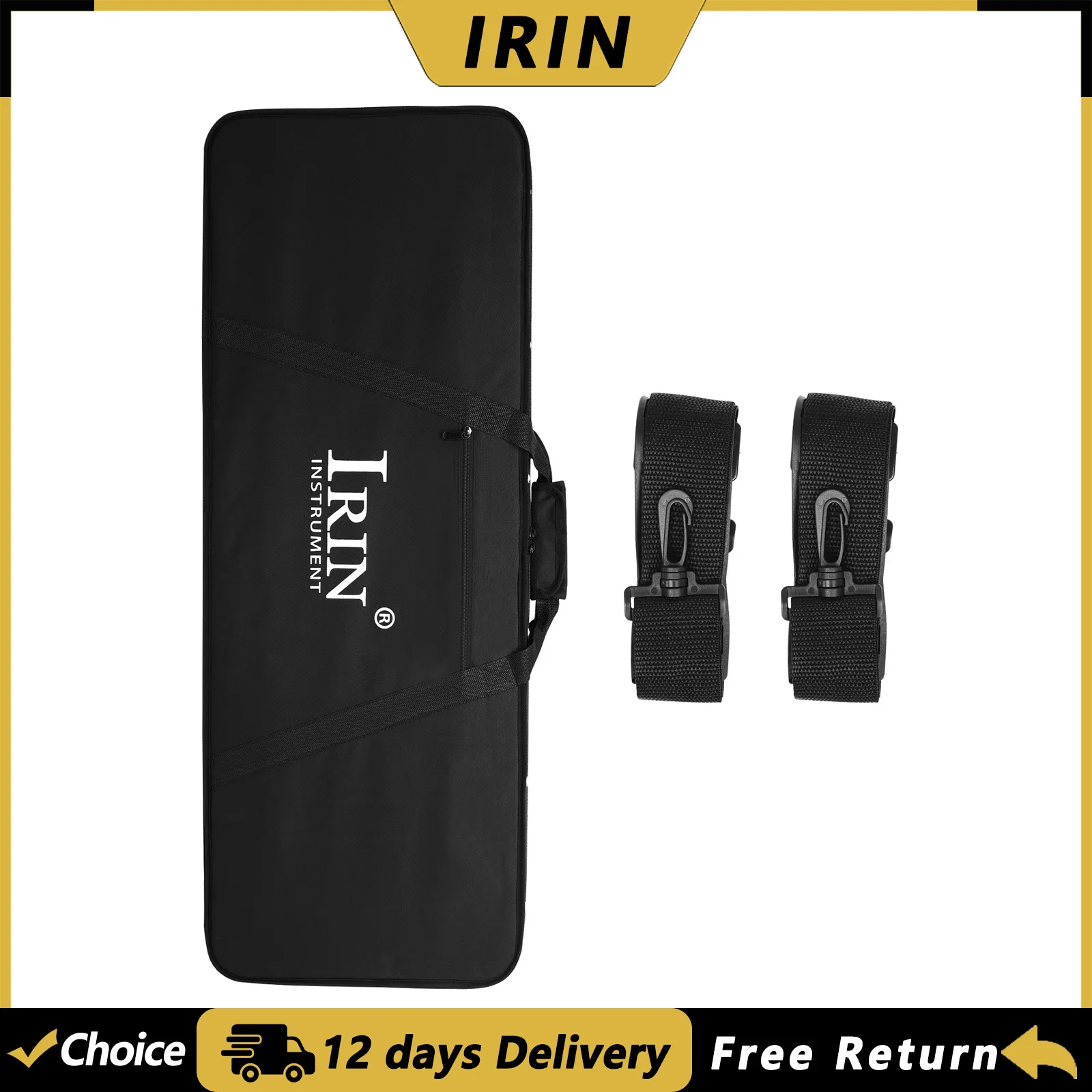 IRIN IN-230 39-Zoll-Gitarrenkoffer, wasserdichter Oxford-Stoff, E-Gitarren-Gigbag, Aufbewahrungsbox, Rucksack, Gitarrenteile und Zubehör