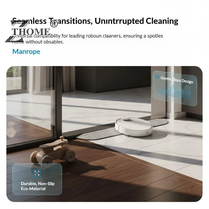 Threshold Ramp Strip Robot Vacuum Climbing Mat Anti-Collision Step Parts Compatible With Robot Vacuum Cleaner