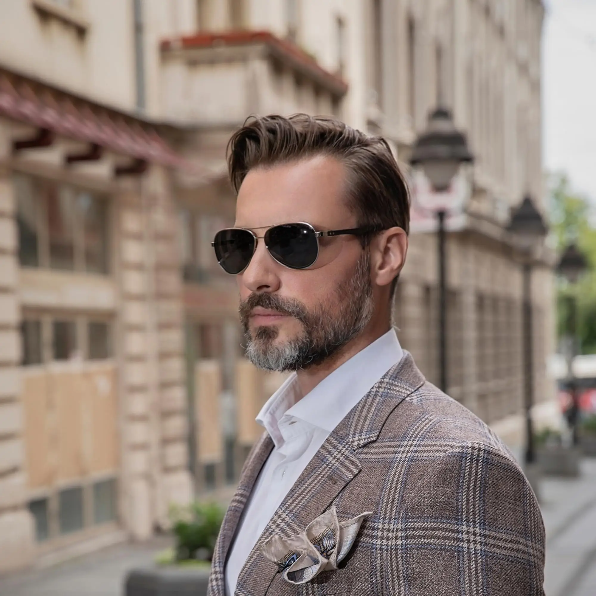 

ZENOTTIC Polarized Aviator Sunglasses for Men Carbon Fiber Temple Pilot Sun Glasses with Mirrored Lens UV Protection