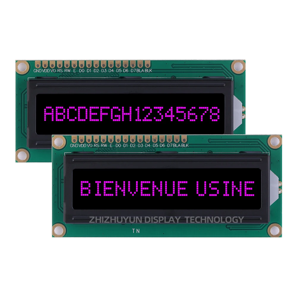 Lcd 1601a europäischer zeichen bildschirm 1,5 zoll btn schwarzer film grünes wort lcm modul mehrere schriftarten zeichen bildschirm