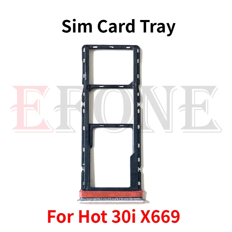 For Infinix Hot 6 X606 6X X623 7 Pro X625 8 X650 9 X655 9 Play X680 10 Play X6836 30i X669 Sim Card Tray Slot Adapter