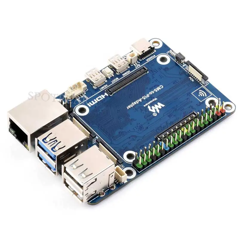 Raspberry Pi Compute Module 5 CM5  to Pi 5 Expansion Board With USB microphone & Audio Port