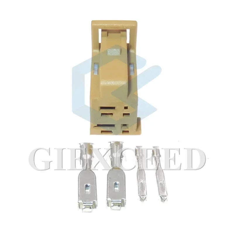 2 Sets 4 Pin 0.6 2.8 Series Composite Connector 6098-2830 Car Electric Wire Socket AC Assembly Seat Lift Motor Unsealed Plug
