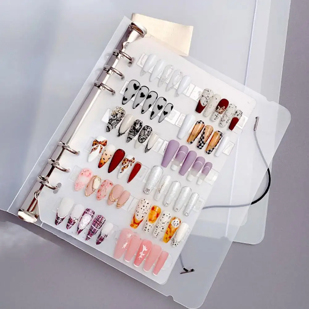 1Set Ins Wearable Nail Tips Storage Album Big Matte Notebook Place  For Nail Display 32*25.5cm Useful Albums Storage Holder &*&