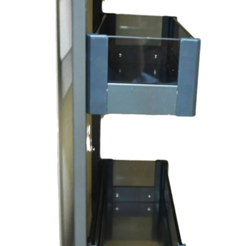 

Side-mounted glass basket double-layer drawer or door-opening basket, small space utilization