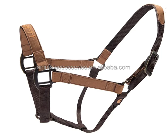 Nylon acolchoado cavalo Halter com Satin Hardware