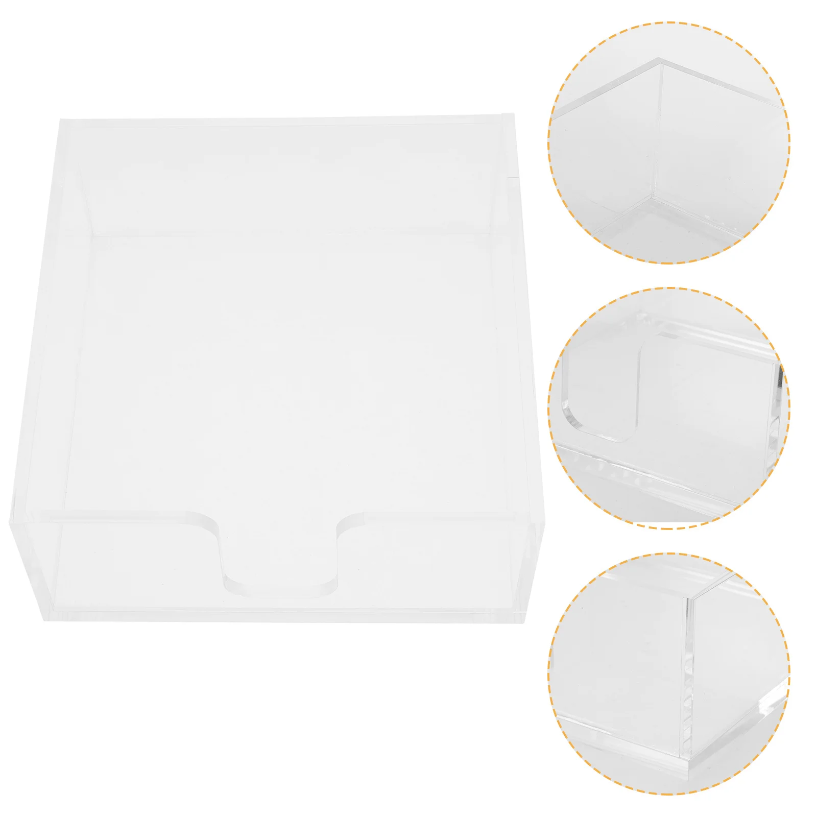 

Acrylic Clear Napkin Holder Tissue Box Dispenser Kitchen Bar Restaurant Table Decor Napkin Holder Home Decor