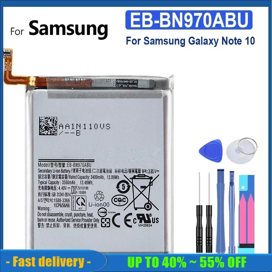 Battery EB-BN970ABU 3500mAh For Samsung Galaxy Note 10 Note X Note10 NoteX Note10 5G Rechargeable Batteries